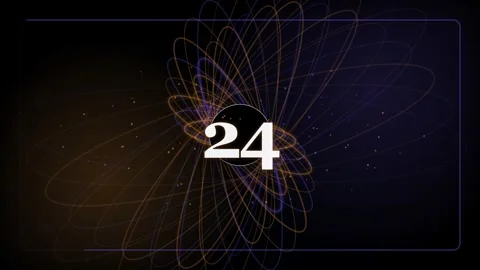 30 Second Countdown Timer - Abstract Black Hole Orbit 4K Animation Stock Footage 340337604