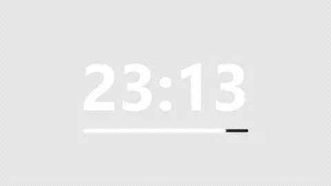 30 Second Countdown Timer Alpha Channel Transparent Overlay 스톡 동영상 344721716