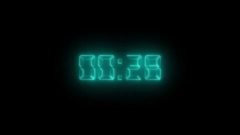 30 Second countdown timer animation Digital stopwatch. 4k Countdown animati.. Stock Footage 332049657