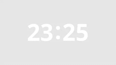 30 Second Countdown Timer on Black Background Video stock 342915670