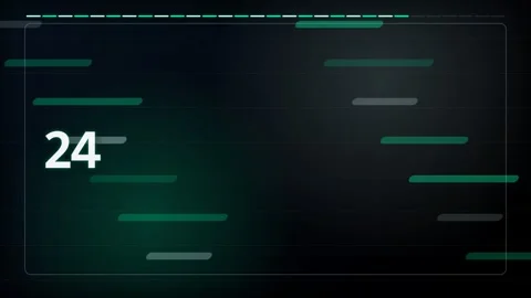30 Second Countdown Timer - Esports Arena Tech HUD 4K Animation 库存影片 340337622