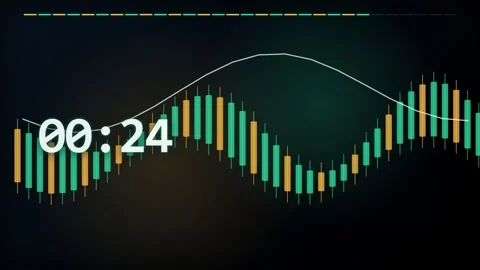 30 Second Countdown Timer - Financial Trading Chart 4K Animation Vídeo Stock 340337389