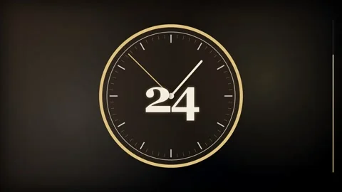 30 Second Countdown Timer - Luxury Gilded Clock 4K Animation 库存影片 340337852