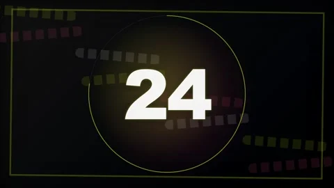 30 Second Countdown Timer - Retro Film Academy Leader 4K Animation Stock Footage 340337675
