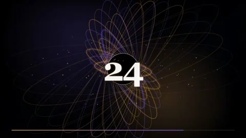 30 Second Countdown Timer - Stellar Cosmic Orbit 4K Animation Stock Footage 340338029
