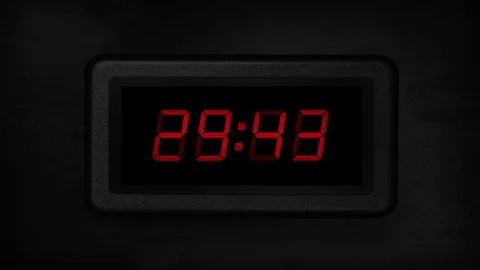 30 Second Digital Count Down Display Stock Footage 107804245