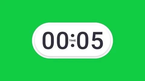 30 Second Digital Count Up Timer on Green Screen 스톡 동영상 347162989