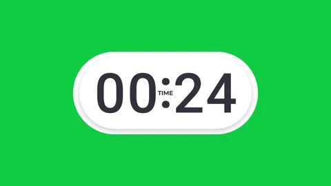 30 Second Digital Countdown Timer on Green Screen 스톡 동영상 347162981