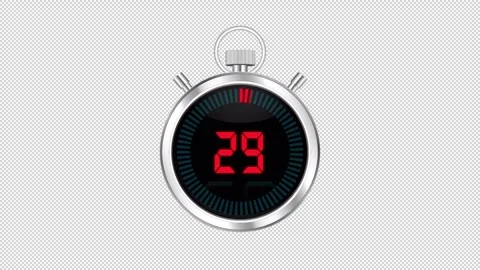 30 Second Digital Timer 動画素材 272417136