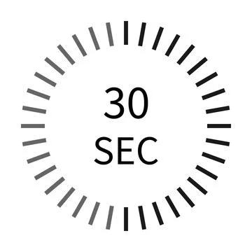 30 second digital timer stopwatch icon vector for graphic design, logo, web.. イラスト素材
