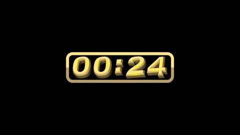 30 Second Golden Timer Countdown Landsca... | Stock Video | Pond5