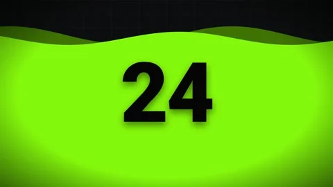 30 Second Liquid Wave Countdown Timer with Color Change 動画素材 341789638