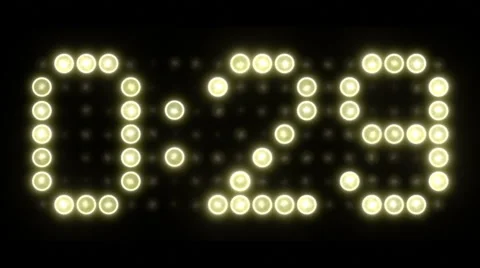 30 Second Scoreboard Countdown - Colon Stock Footage 48496169