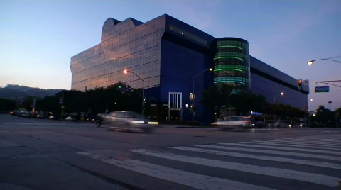 30 second TimeLapse of the Pacific Design Center Stock Footage 730616