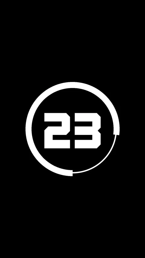 30 Second Timer Clock Countdown Vertical Black White Screen 库存影片 281793638