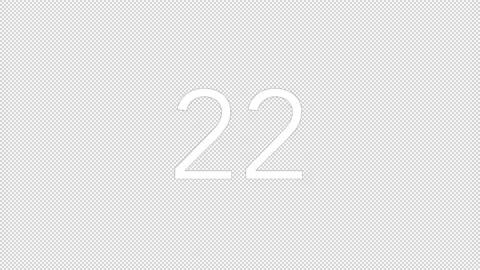 30 Seconds Countdown Alpha channel Background Stock Footage 227265748