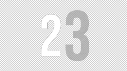 30 Seconds Countdown Alpha channel Background Stock Footage 227266026