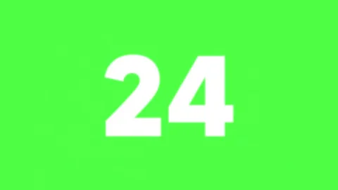 30 Seconds Countdown Animation Green Screen Background Stock Footage 303381133