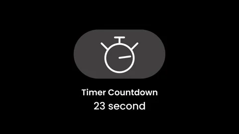 30 seconds countdown with a circular clock icon animation Vidéo 335223048