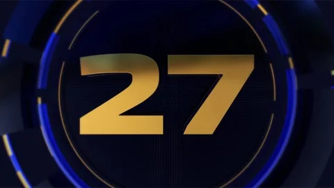30 Seconds Countdown Gold Stock Footage 344359315