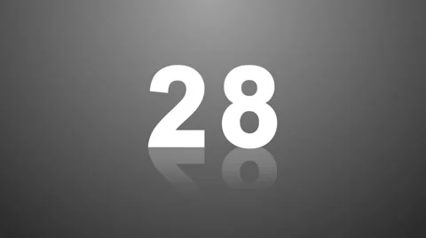 30 Seconds Countdown green background Stock Footage 40789103