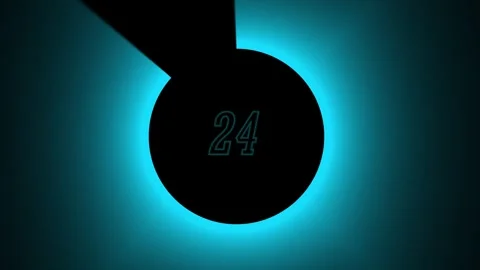30-Seconds  Countdown Timer Animation footage. 30-0 countdown number video. Stock Footage 297360411