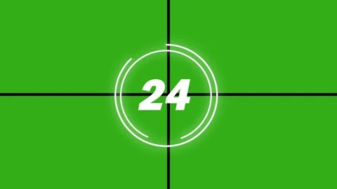 30-Seconds  Countdown Timer Animation footage. 30-0 countdown number video. Stock Footage 297360663