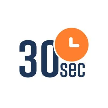 30 seconds Countdown Timer icon set. time interval icons. Stopwatch and time Stock Illustration
