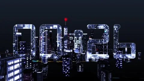 30 seconds Countdown to Urban New Years Day Video stock 321348571