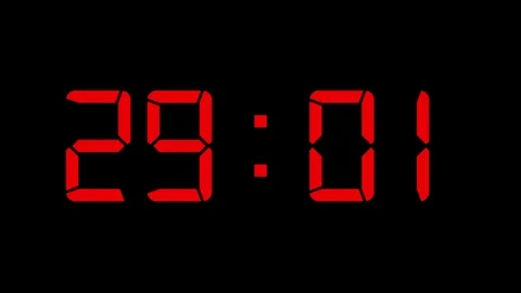 30 Seconds Digital Count Down 스톡 동영상 70503300