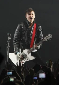  30 Seconds to Mars, Konzert in der Arena Treptow in Berlin, Saenger (und ... Stock Photos