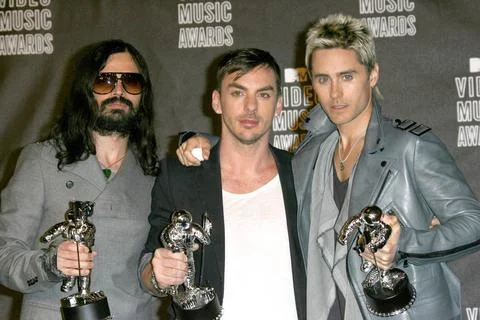  30 Seconds To Mars at the MTV Video Music Awards in Los Angeles - 12 Sept... Stock Photos