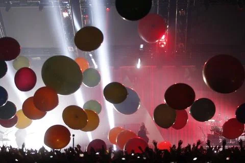  30 Seconds to Mars, Saenger Jared Leto, im Konzert in der O2-World in Ber... Stock Photos