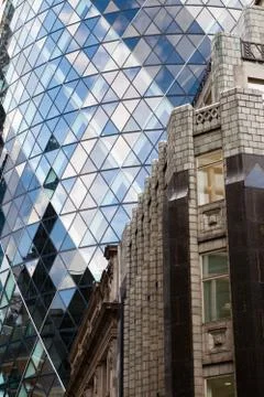 30 St Mary Axe Building, Londra Stock Photos