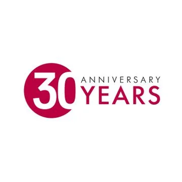 30 years logo Illustrazione stock