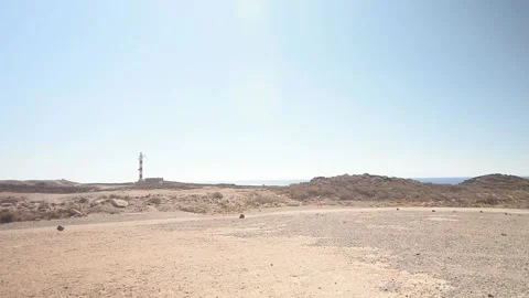 300º panoramic of the Panoramic of the  leper disease at Abades. Tenerife. Stock Footage 130797493