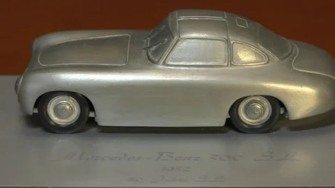 The 300 SL from the silver modell series of Mercedes-Benz Stockbeeldmateriaal 125749366