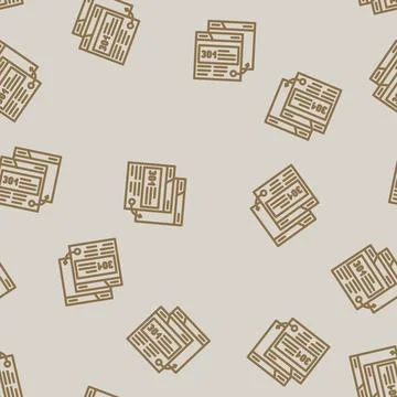 301 redirect seo line vector seamless pattern Stock Illustration