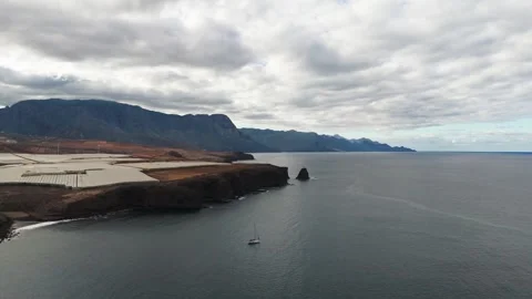 Aerial Drone of Barren Coast Near Sardina, Gran Canaria Aerial Drone of Barren Coast Near Sardina, Gran Canaria