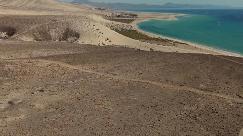 Approaching Playa de Sotavento Beach, Jandia, Fuerteventura