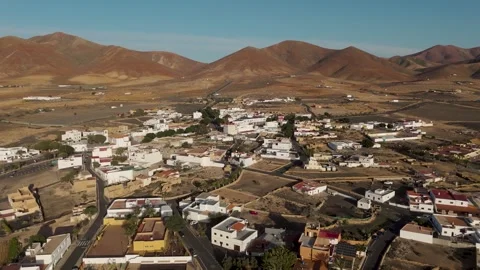 Approaching Tiscamanita, Fuerteventura - Aerial Drone