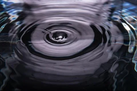 304.Deep Pink Water Drop Splash Stock Photos