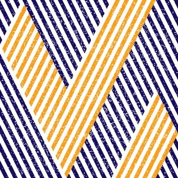 3099 Geometric pattern with orange and blue lines Stock Illustration