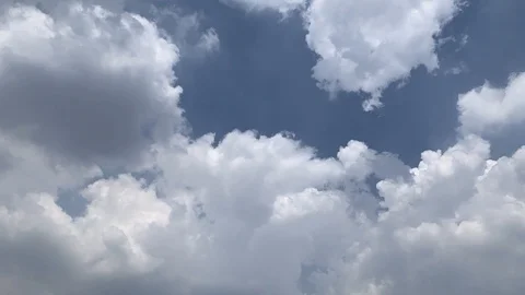 30fps Cumulus cloudscape timelapse Stock Footage 124587226