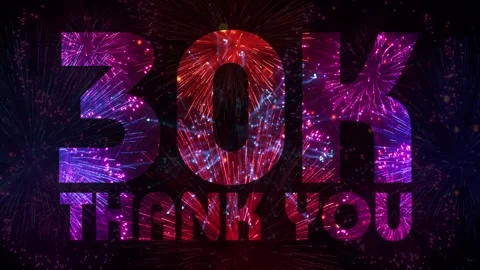 30k Subscribers thank you, Stock Footage 253522409
