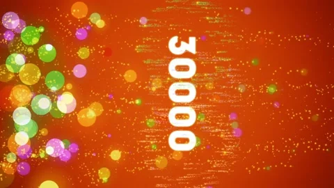 30k Vertical Video Counter on reaching subscribers, likes and etc. Stock Footage 135171857