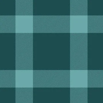 30s check plaid fabric, basic seamless background pattern. Direct textile t.. Stock Illustration