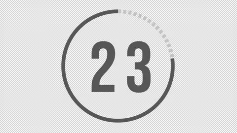 30sec Juice &amp; Toya Workout Alpha Transparent Countdown Timer Animation Stock Footage 283096490