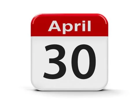 30th April Stock Illustration