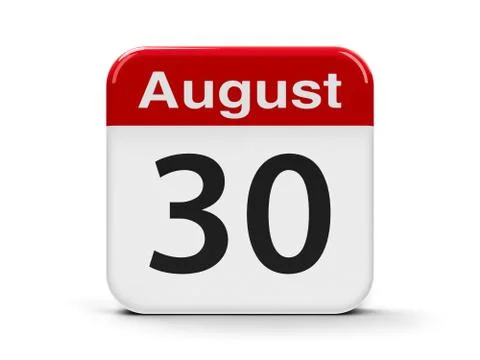 30th August Stock Illustration